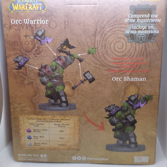 Blizzard Entertainment World of Warcraft Orc Warrior and Orc Shaman - Picture 2 of 4